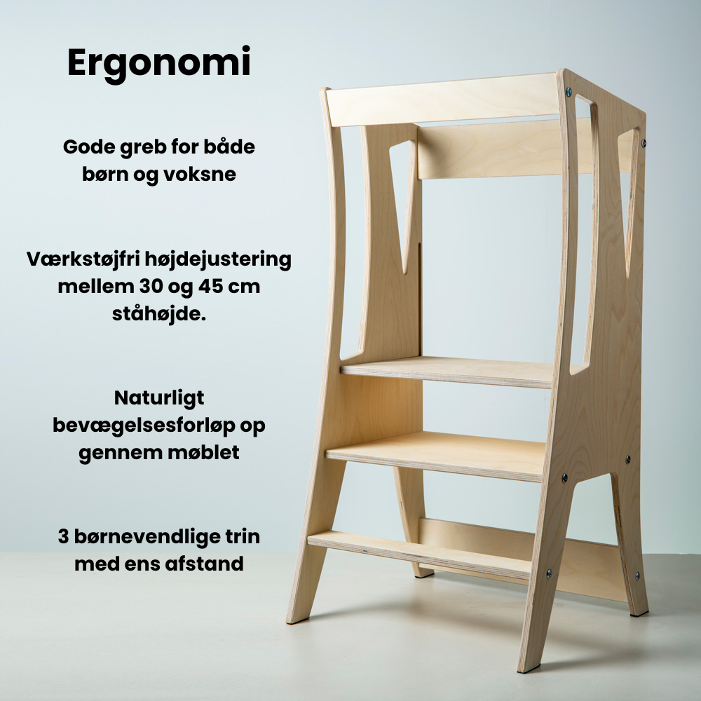 Ergonomisk læringstårn