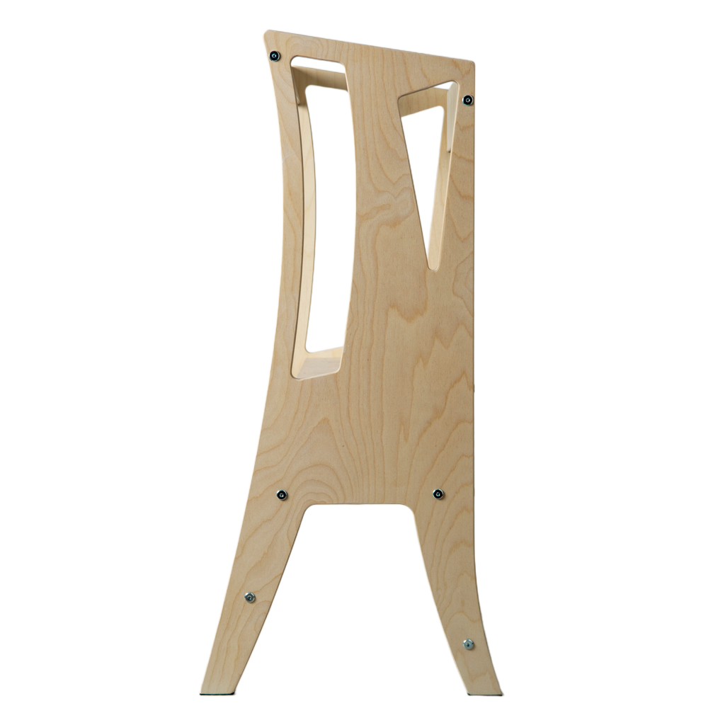 Sikkert, ergonomisk og smukt læringstårn. Dansk design og produktion.